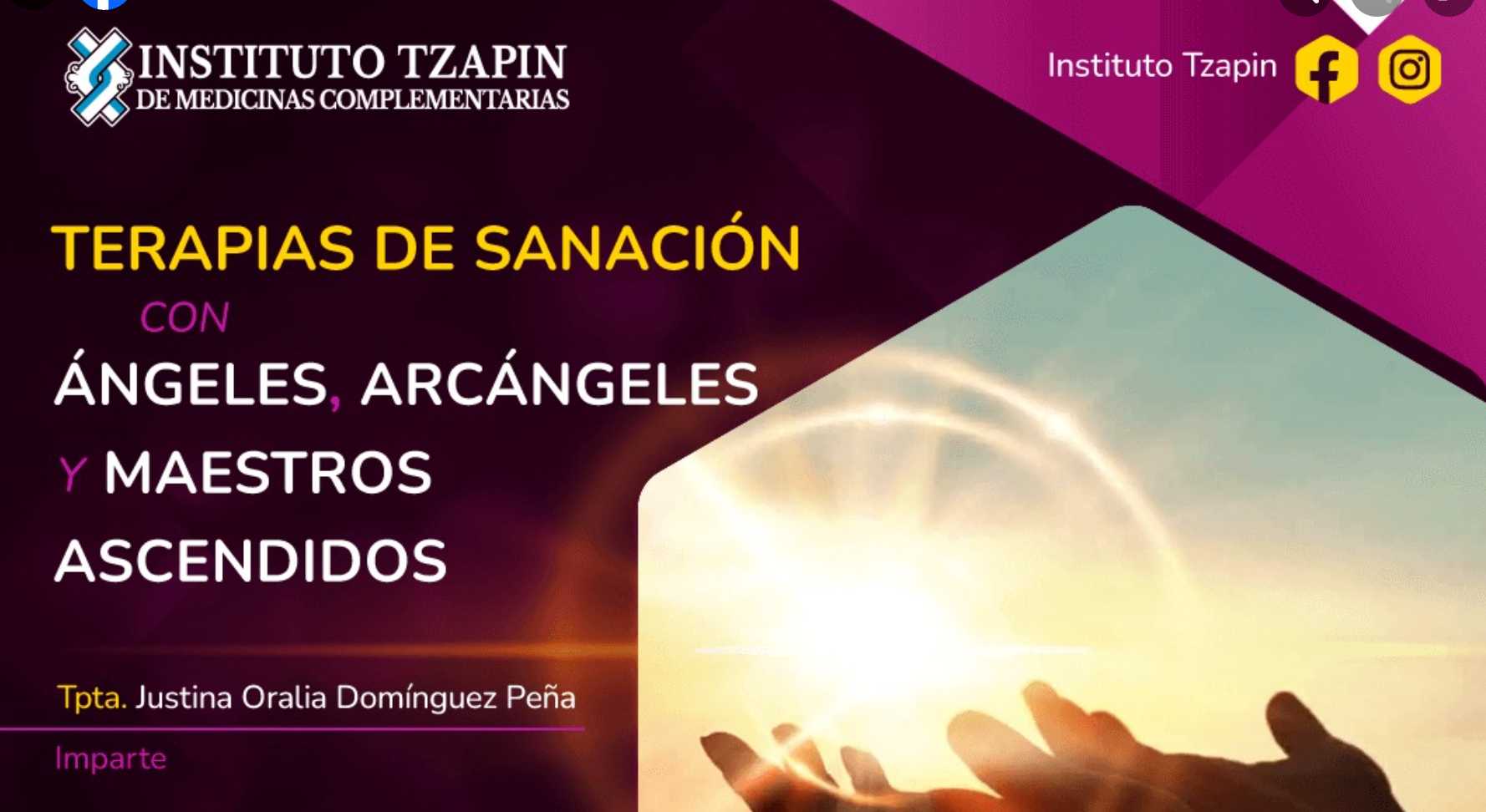Banner para el curso de SANACIÓN CON LOS ÁNGELES, ARCANGELES Y MAESTROS ASCENDIDOS>
