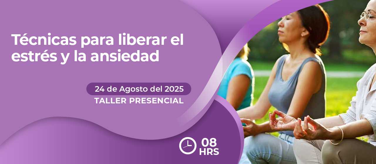 banner para  TÉCNICAS PARA LIBERAR EL ESTRÉS Y LA ANSIEDAD
