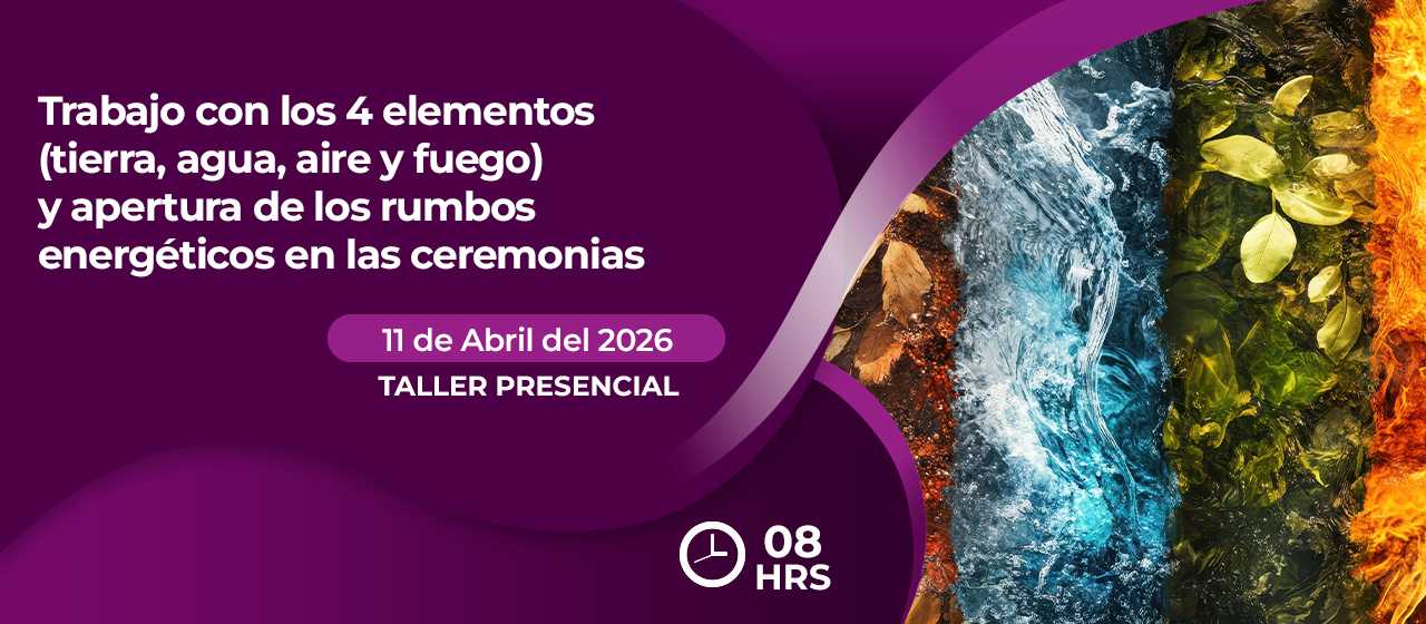 banner para TRABAJO CON LOS 4 ELEMENTOS (TIERRA, AGUA, AIRE Y FUEGO) 