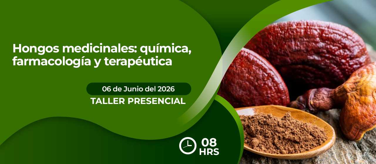 banner para  HONGOS MEDICINALES: QUÍMICA, FARMACOLOGÍA Y TERAPÉUTICA