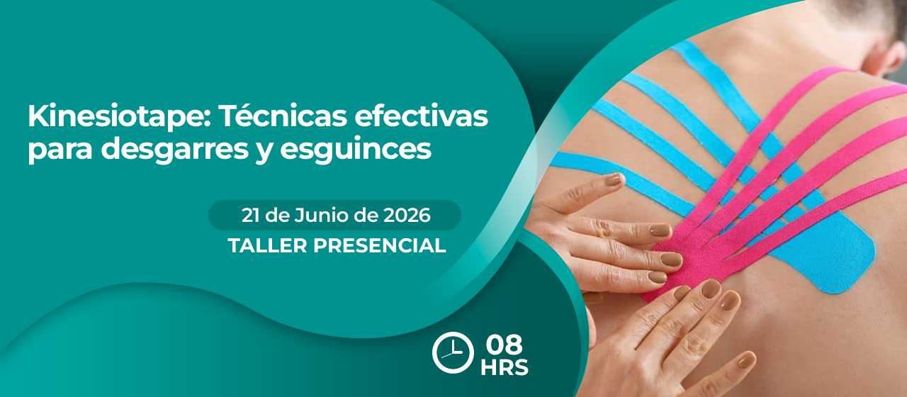 banner para KINESIOTAPE: TÉCNICAS EFECTIVAS PARA DESGARRES Y ESGUINCES