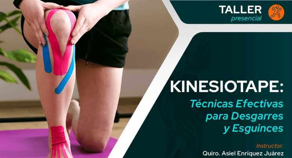 banner para KINESIOTAPE: TÉCNICAS EFECTIVAS PARA DESGARRES Y ESGUINCES
