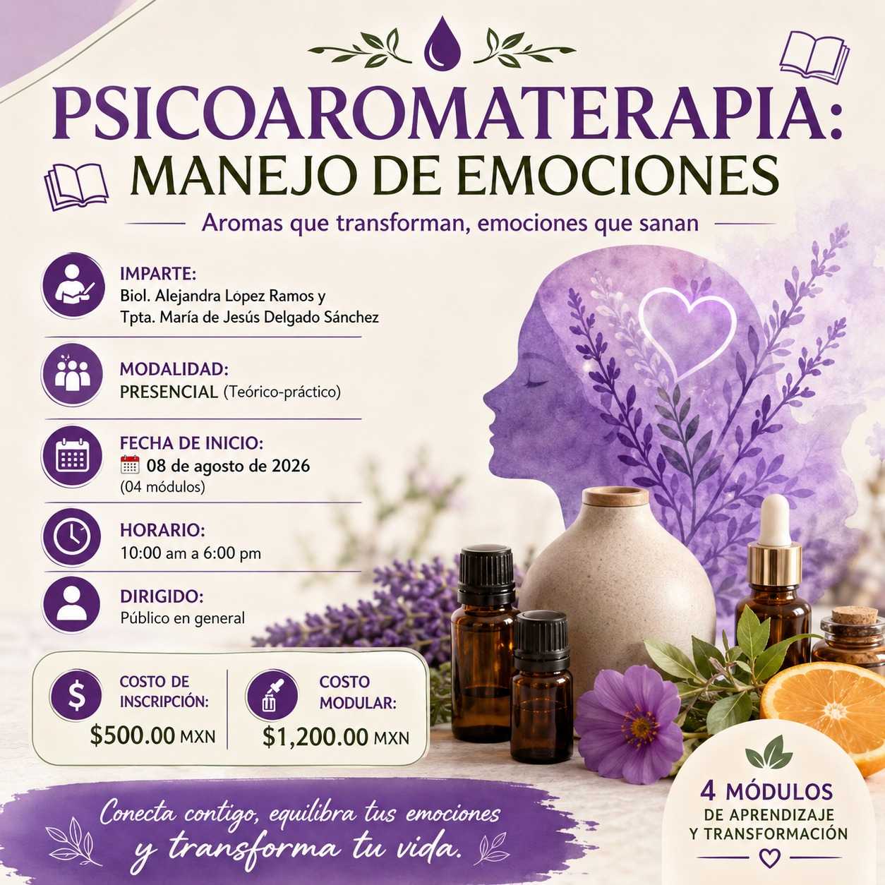 banner para PSICOAROMATERAPIA: MANEJO DE EMOCIONES