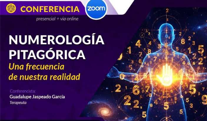 banner para CONFERENCIA: NUMEROLOGÍA PITAGÓRICA, UNA FRECUENCIA DE NUESTRA REALIDAD