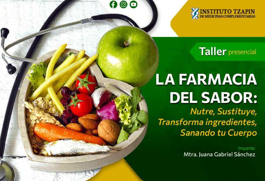 banner para LA FARMACIA DEL SABOR: Nutre, Sustituye, Transforma Ingredientes, Sanando tu Cuerpo.