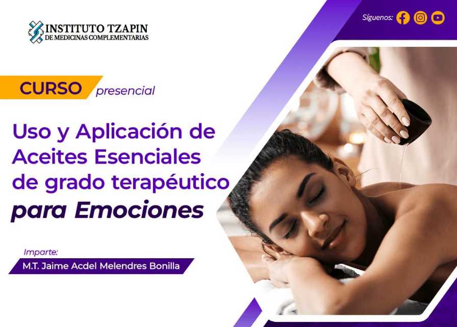 banner para USO Y APLICACIÓN DE ACEITES ESENCIALES GRADO TERAPÉUTICO PARA EMOCIONES