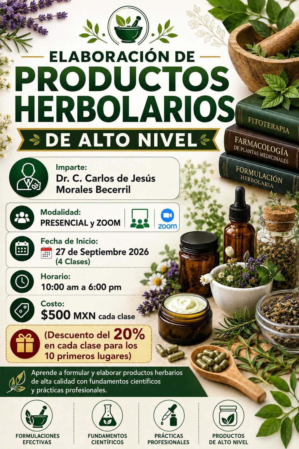 banner para  ELABORACIÓN DE PRODUCTOS HERBOLARIOS DE ALTO NIVEL