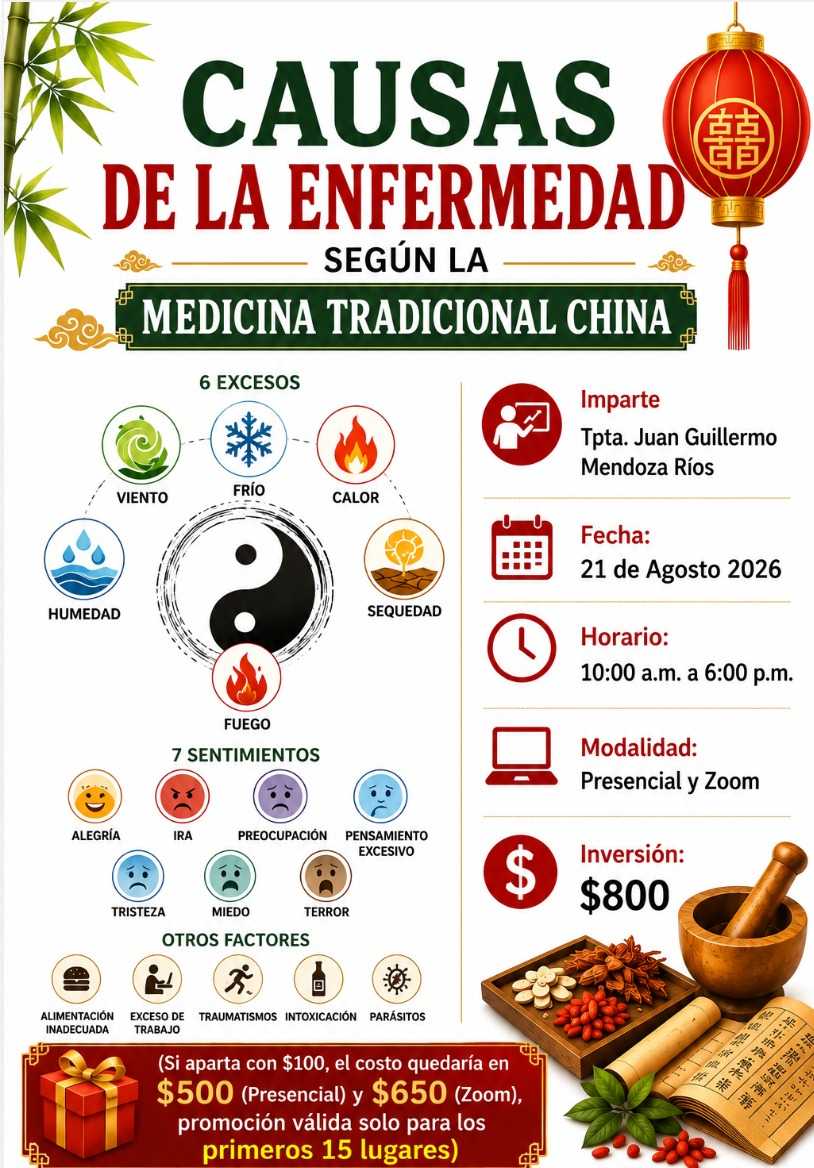banner para CAUSAS DE LA ENFERMEDAD SEGÚN LA MEDICINA TRADICIONAL CHINA