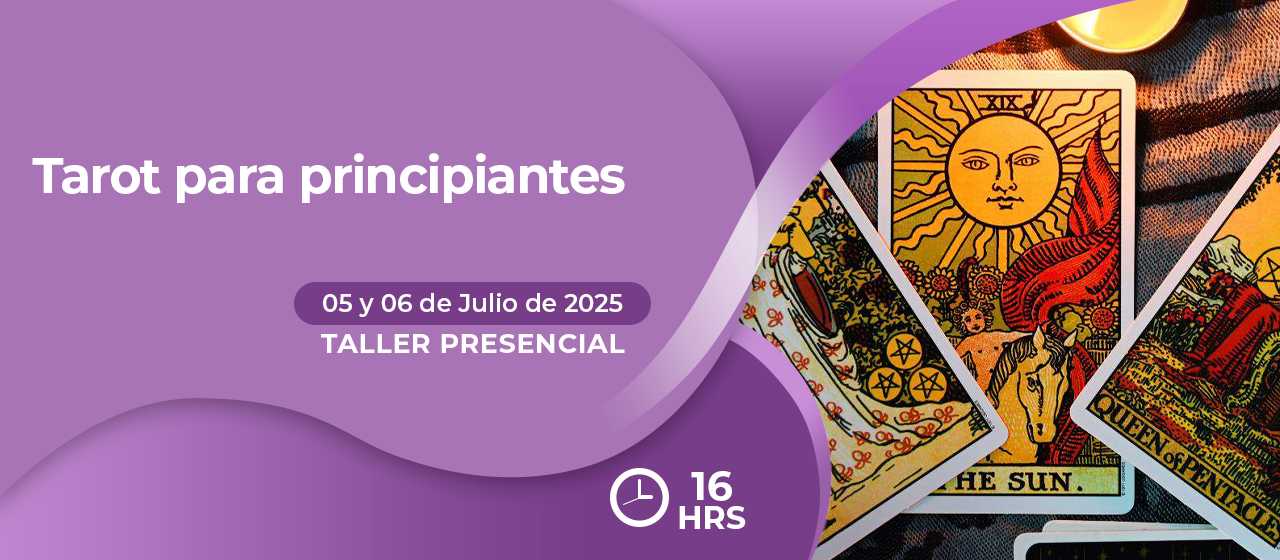 Banner para el curso de TAROT PARA PRINCIPIANTES>