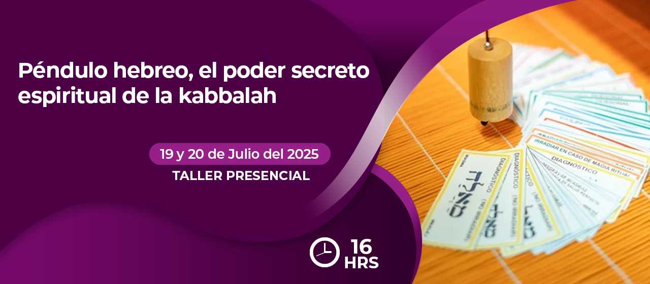 banner para PÉNDULO HEBREO, EL PODER SECRETO ESPIRITUAL DE LA KABBALAH
