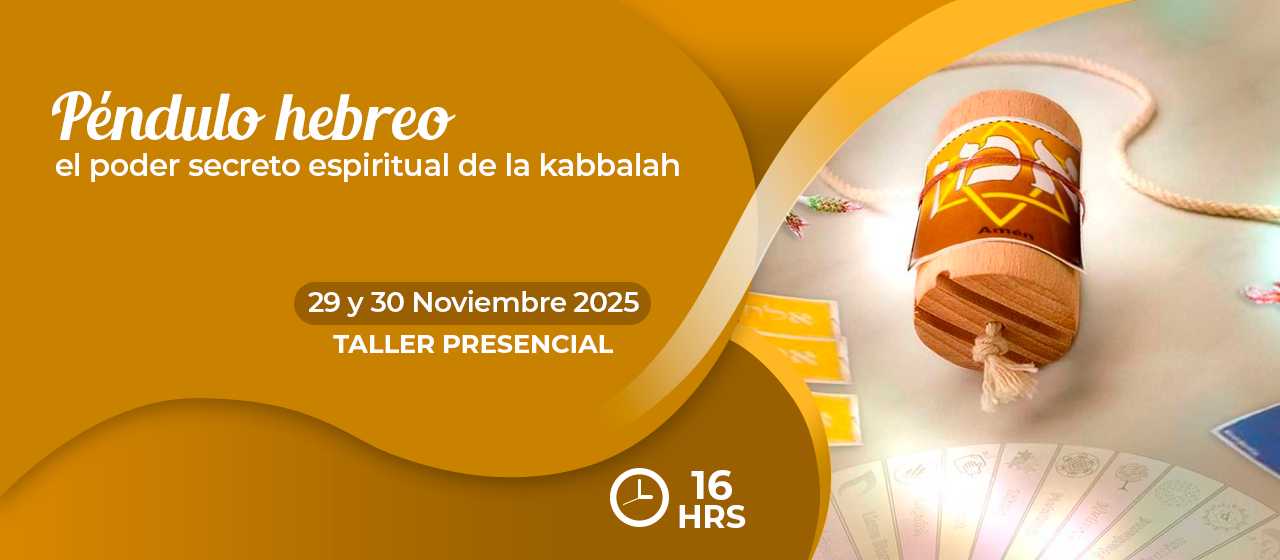 banner para PÉNDULO HEBREO, EL PODER SECRETO ESPIRITUAL DE LA KABBALAH