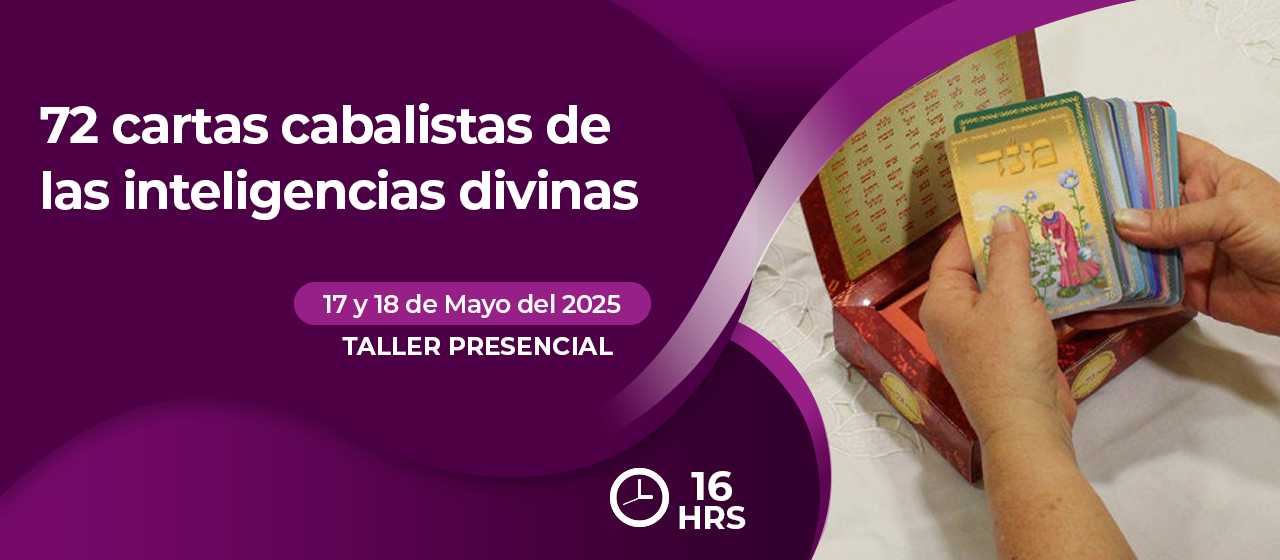 banner para TALLER 72 CARTAS CABALISTICAS DE LAS INTELIGENCIAS DIVINAS